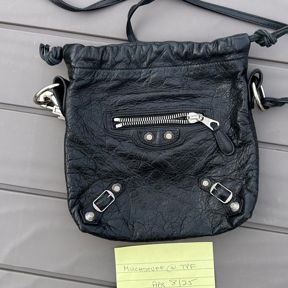 Balenciaga Move On Giant Silver Hardware Crossbody